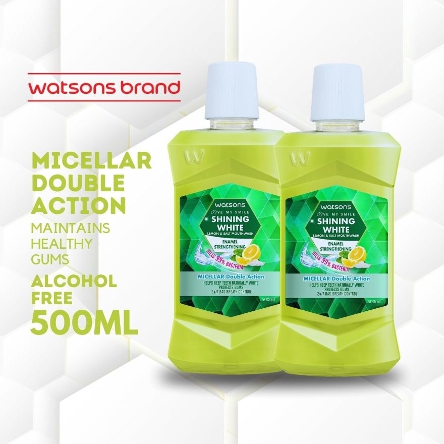 Love my Smile Shining White Lemon & Salt Mouthwash 500ml