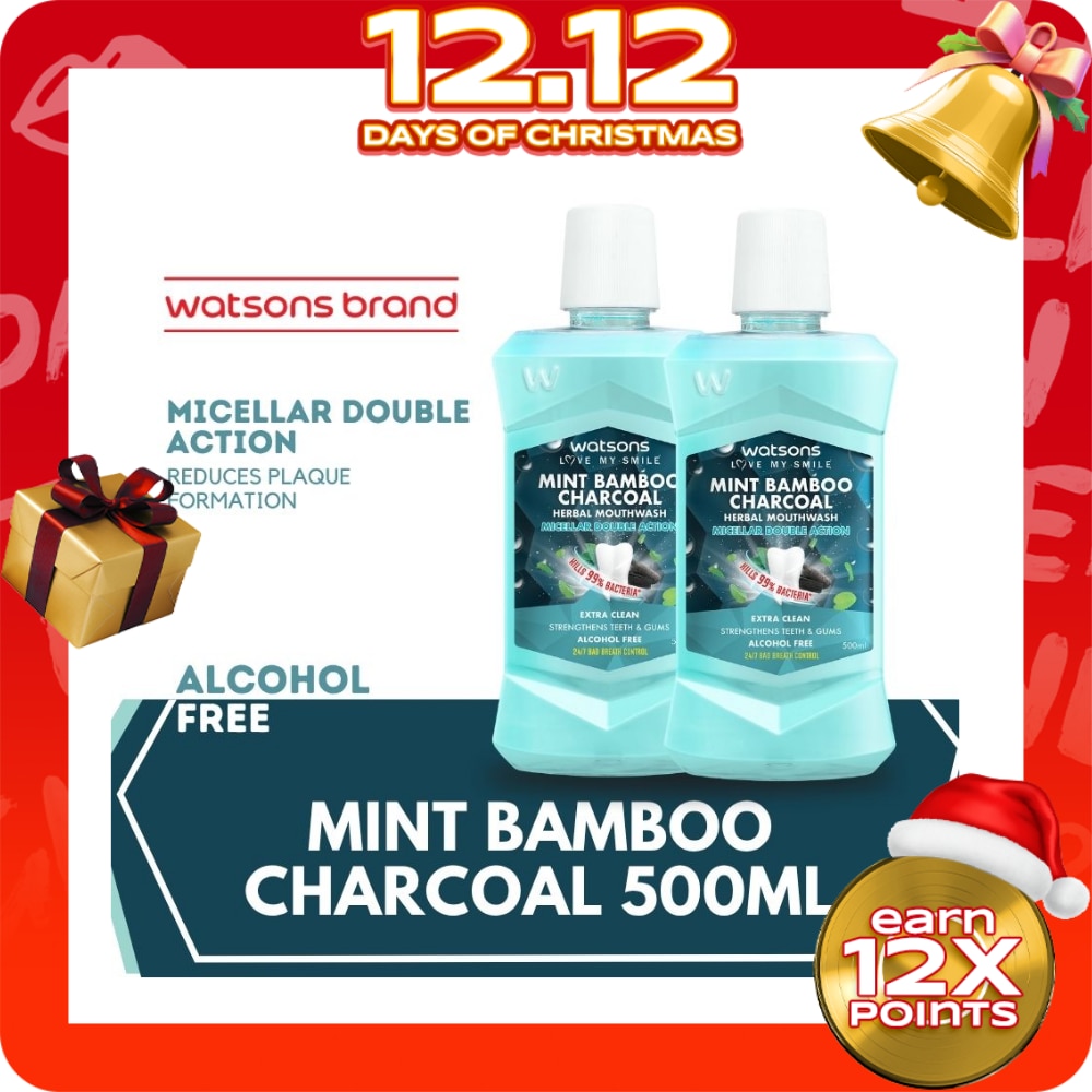 Love My Smile Mint Bamboo Charcoal Herbal Mouthwash 500ml