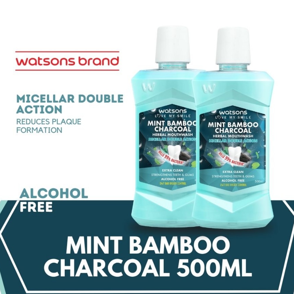 Love My Smile Mint Bamboo Charcoal Herbal Mouthwash 500ml