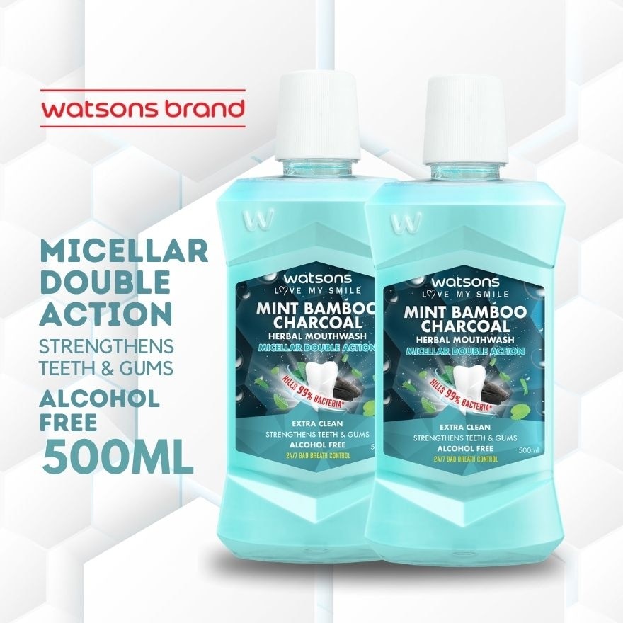 Love My Smile Mint Bamboo Charcoal Herbal Mouthwash 500ml
