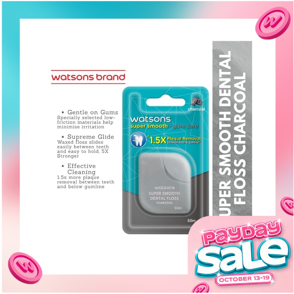 Love my Smile Dental Floss Charcoal 50M image