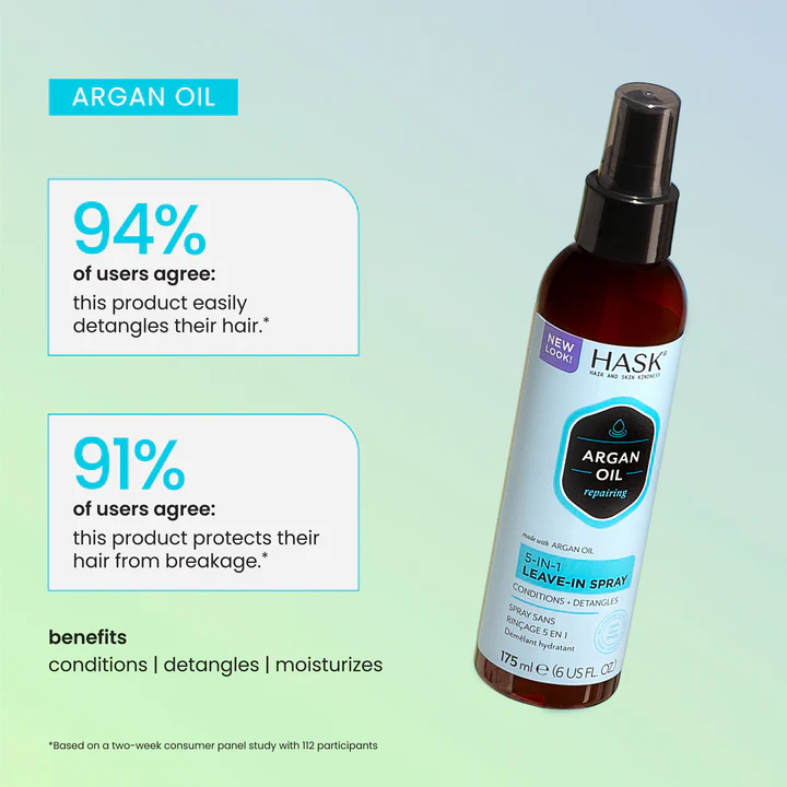 HASK Argan Oil 5-In-1 Leave In Conditioner Spray 175ml