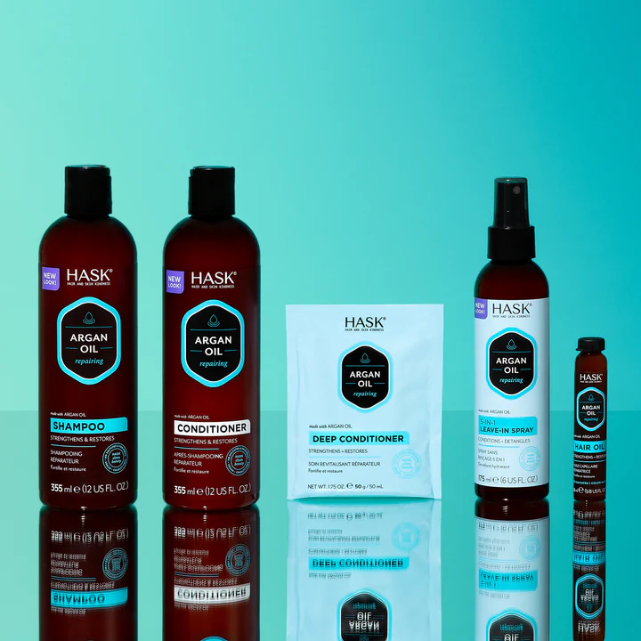 HASK Argan Oil Repairing Hair Oil Pump 100ml