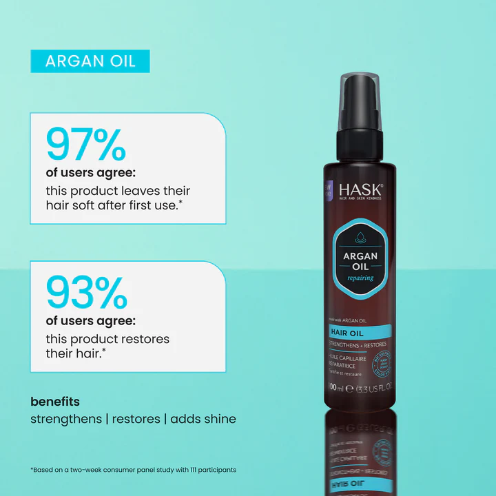HASK Argan Oil Repairing Hair Oil Pump 100ml