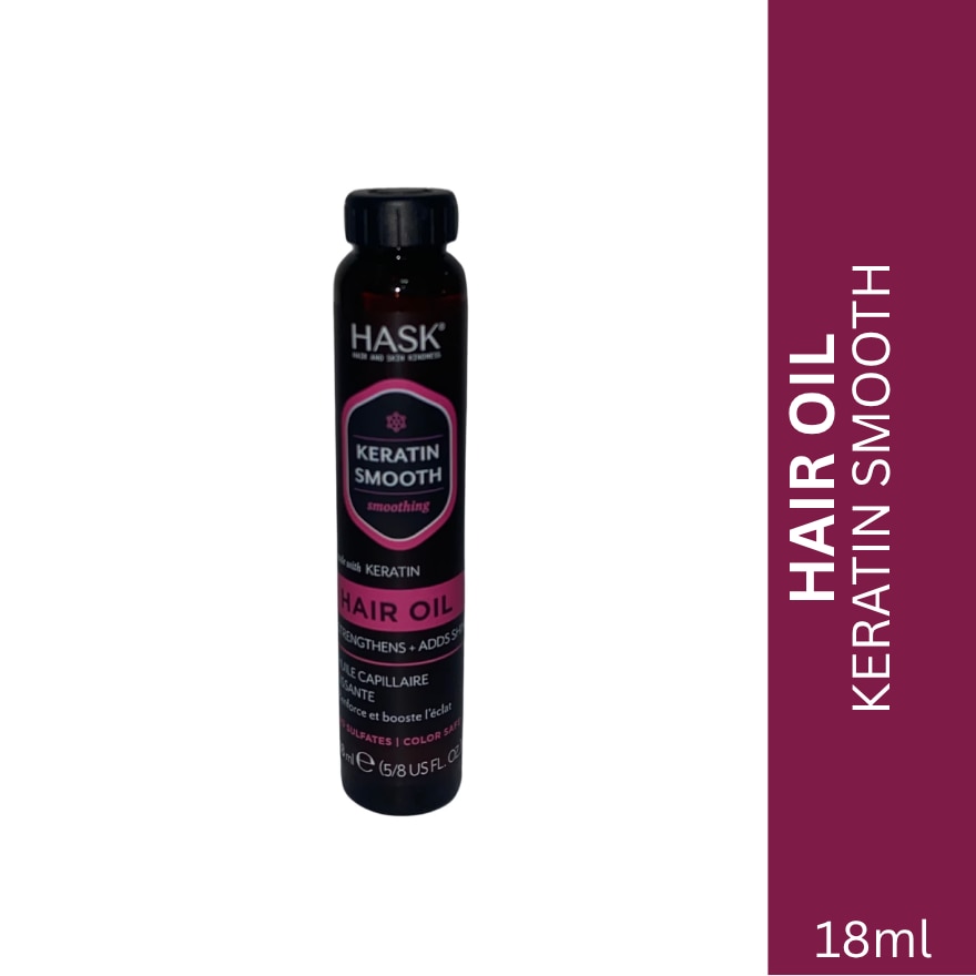 HASK Keratin Smooth Shine Hair Oil 18ml