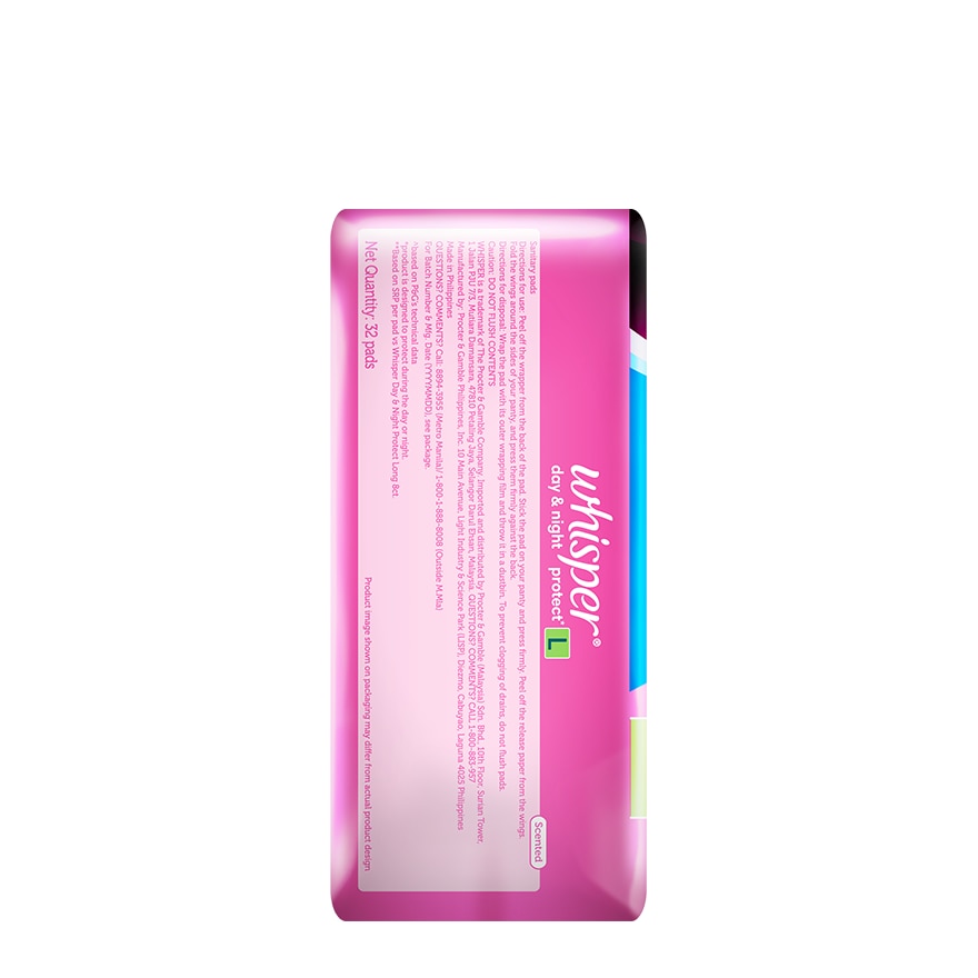 WHISPER Long Protect with Wings 32s