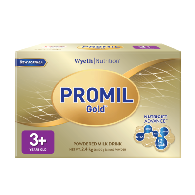 PROMIL - Gold? Four Powdered Milk Drink for Pre-Schoolers Over 3 Years Old, bag in box, 2.4kg