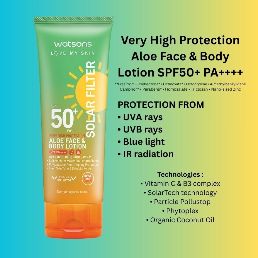 Aloe Face and Body Lotion SPF50+ 100ml