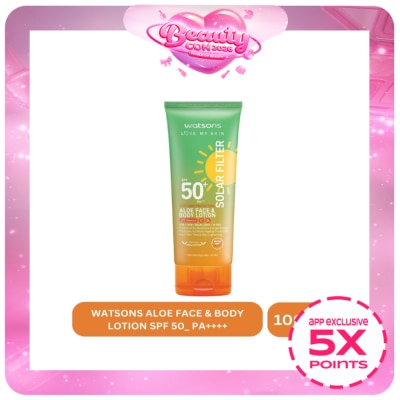 WATSONS - Aloe Face and Body Lotion SPF50+ 100ml