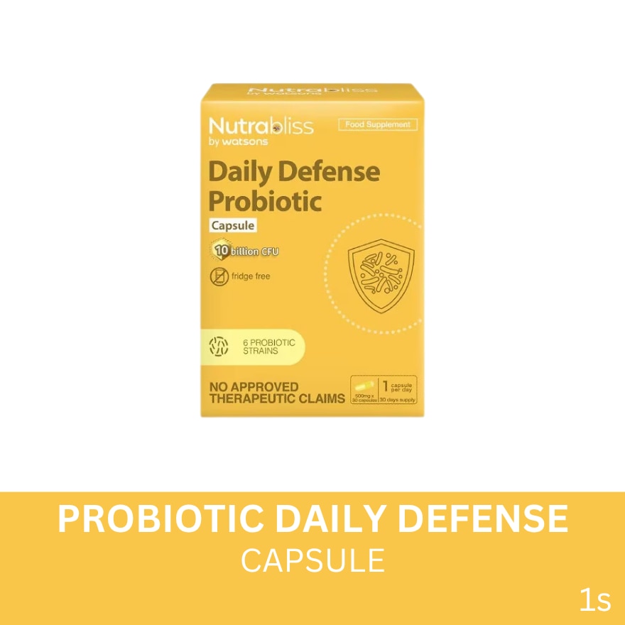 NUTRABLISS Daily Defense Probiotic Capsule Sold Per Piece