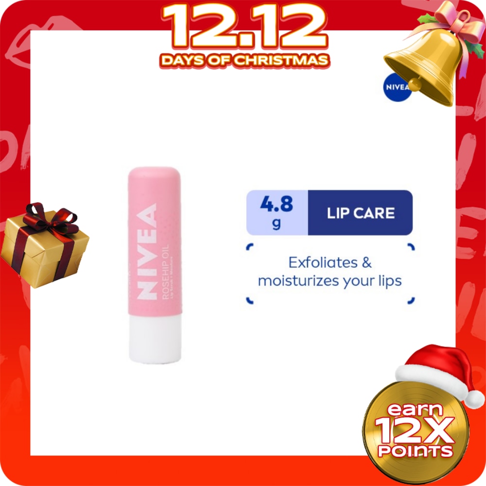 NIVEA Lip Scrub with Rosehip Oil 4.8g
