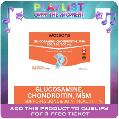 WATSONS GENERICS - WATSONS GENERICS Glucosamine, Chondroitin, MSM 300/240/300mg (Sold Per Piece)