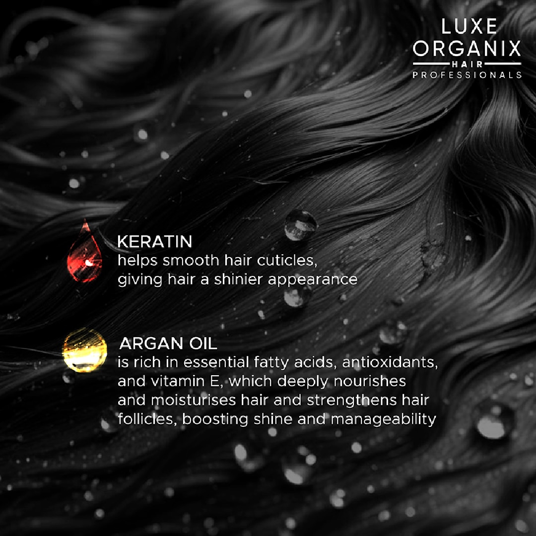 Luxe Organix Hair Color Shampoo Natural Black 200ml