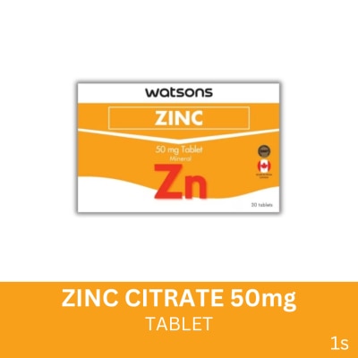 WATSONS GENERICS WATSONS GENERICS Zinc Citrate 1 Tablet Sold Per Piece (Expiry: Dec. 27, 2025)