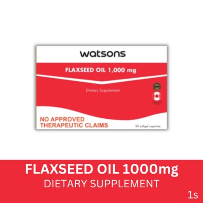 WATSONS GENERICS WATSONS GENERICS Flaxseed Oil Softgel Sold Per Piece (Expiry: March 30, 2027)