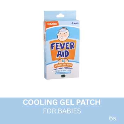 FEVER AID Cooling Gel Patch For Babies 6s