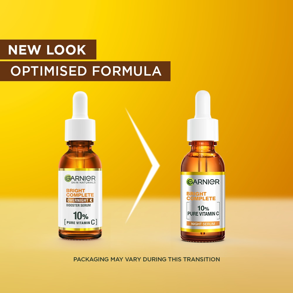 GARNIER Bright Complete 10% Pure Vitamin C Overnight Serum 30ml image