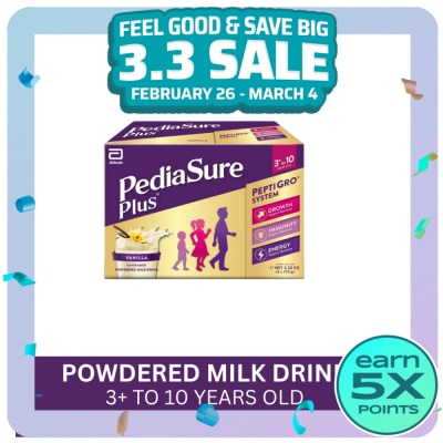 PEDIASURE PEDIASURE PLUS Milk Formula Vanila 3+ Years Old 6 x 400g