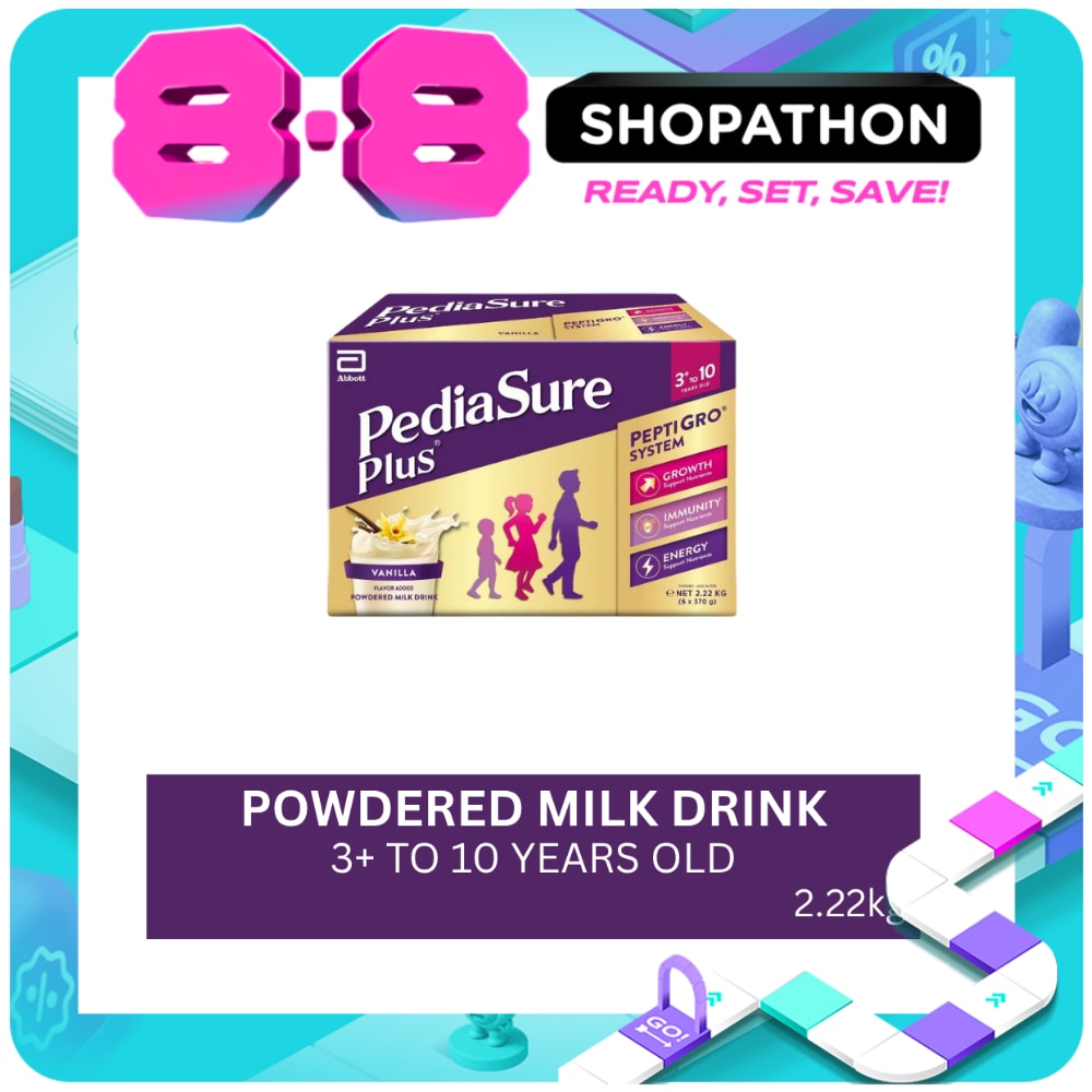 PEDIASURE PLUS Milk Formula Vanila 3+ Years Old 6 x 400g image