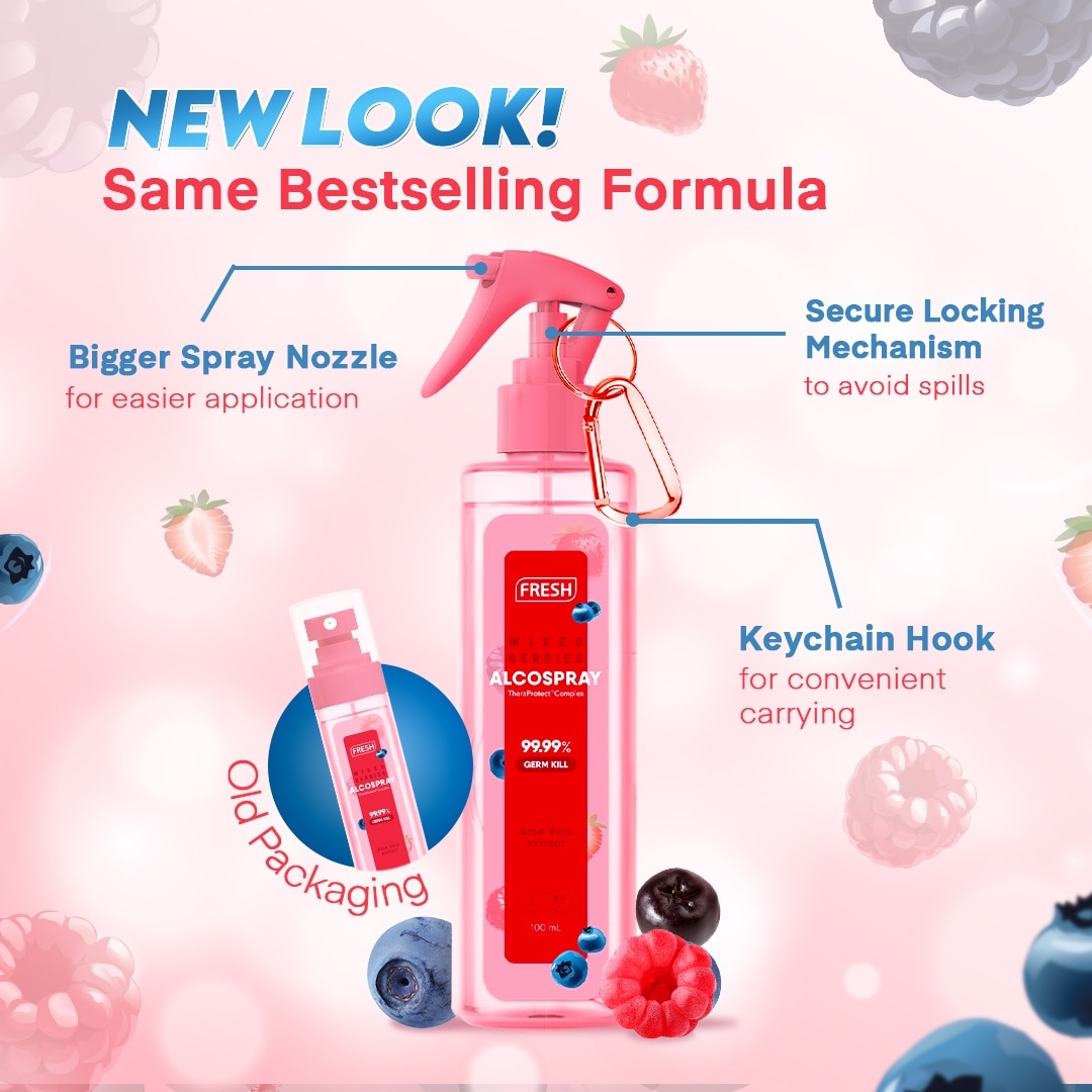 Mixed Berries Alcospray 100ml