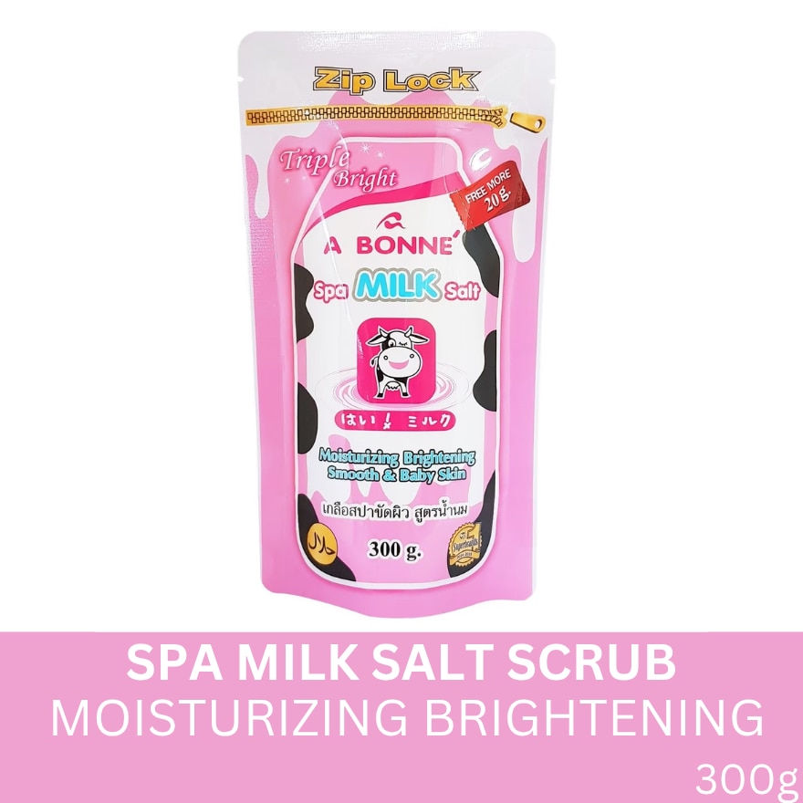 ABONNE SPA MILK SALT REFILL WITH ZIPLOCK 300G