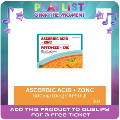 POTENCEE - 500mg/10mg Capsule / Vitamins Minerals 30s