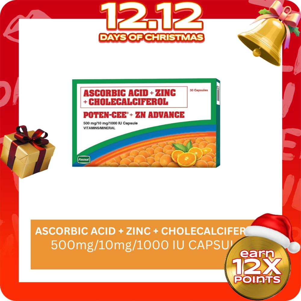 Potencee + ZN Advance 500mg/10mg/1000 IU Capsule