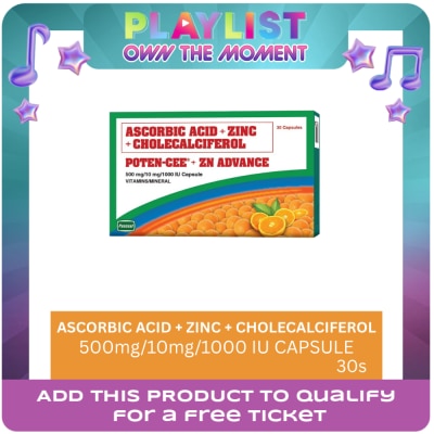 POTENCEE - Potencee + ZN Advance 500mg/10mg/1000 IU Capsule