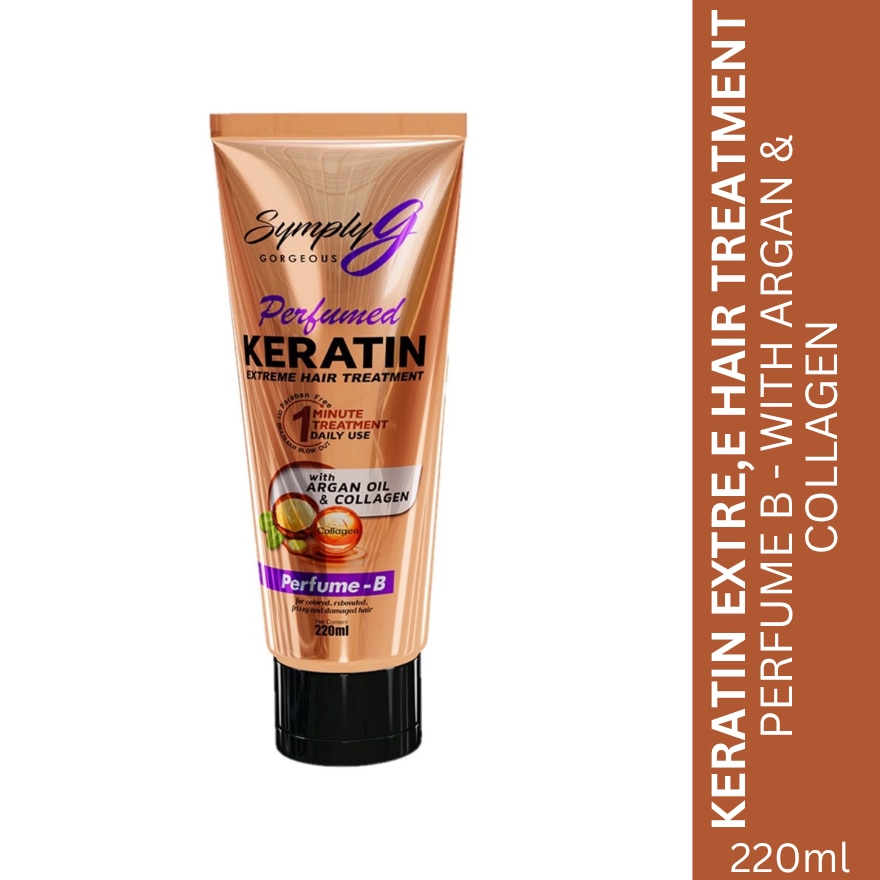 Symply G Perfume B Keratin Extreme Hair Treatment With Argan Oil & Collagen