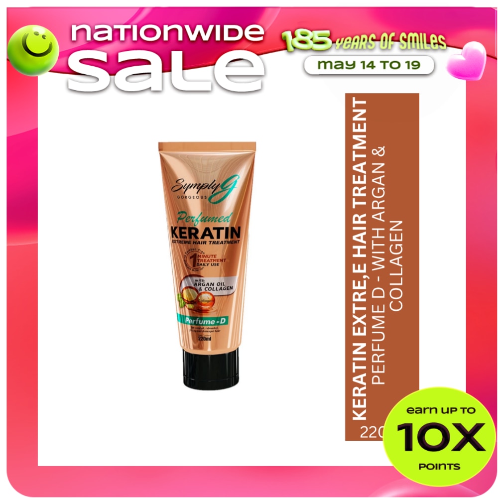 Symply G Perfume D Keratin Extreme Hair Treatment With Argan Oil & Collagen