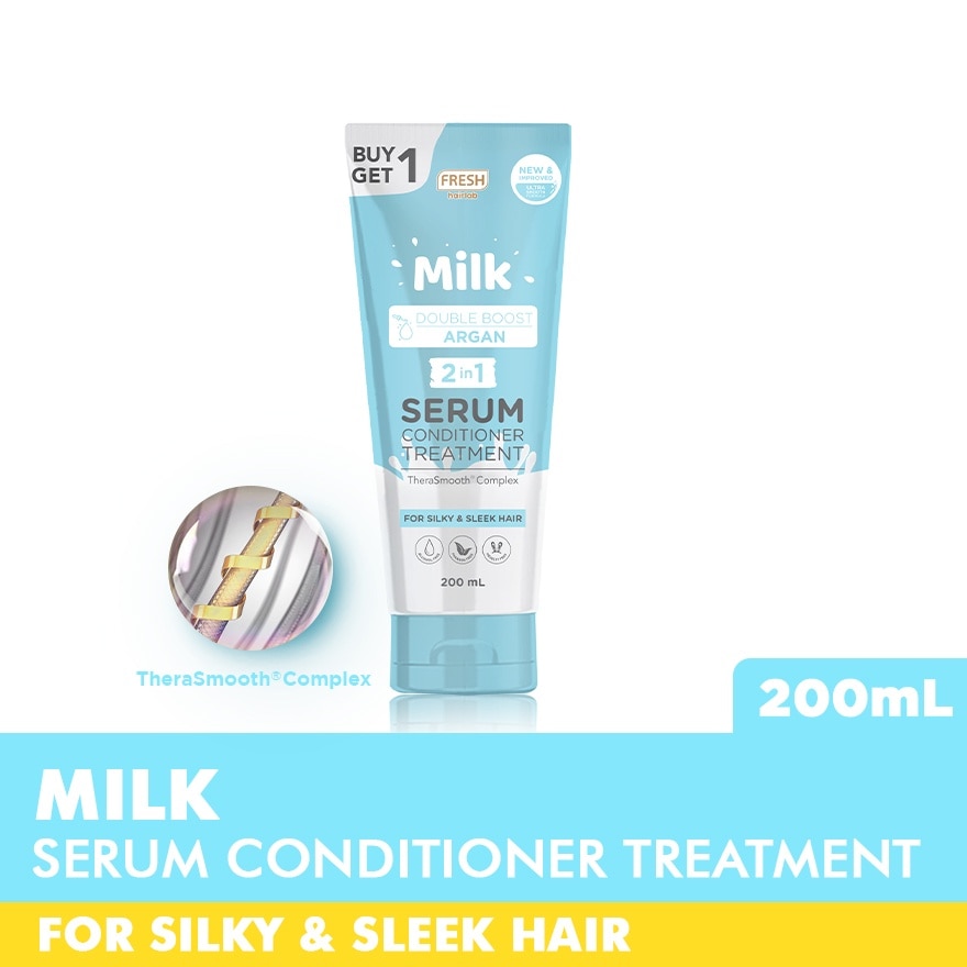 Hairlab Milk Boost Argan 2 in 1 Serum Conditioner Treatment 200ml