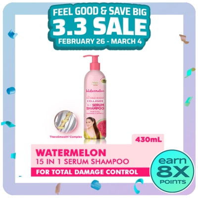 FRESH Hairlab Watemelon Double Boost Collagen Serum Shampoo 430 ml