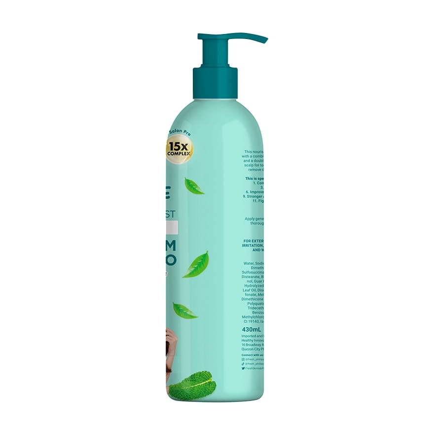 Hairlab Mint and Tea Tree Double Boost Zinc Serum Shampoo 430ml