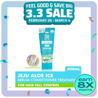 FRESH Hairlab Jeju Aloe Ice Double Boost Niacinamide 2 in 1 Serum Conditioner Treatment 200ml