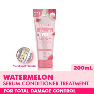 FRESH Hairlab Watermelon Double Boost Collagen 2 in 1 Serum Conditioner Treatment 200ml