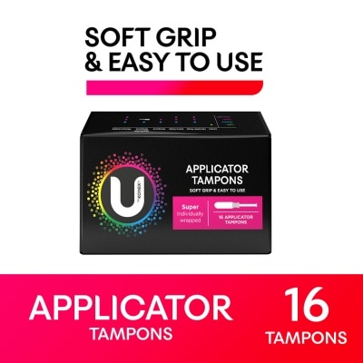 KOTEX U Applicator Tampons Super 16s
