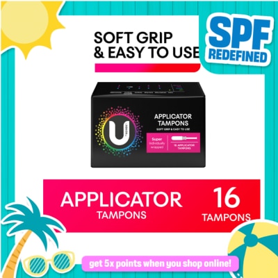 KOTEX - U Applicator Tampons Super 16s