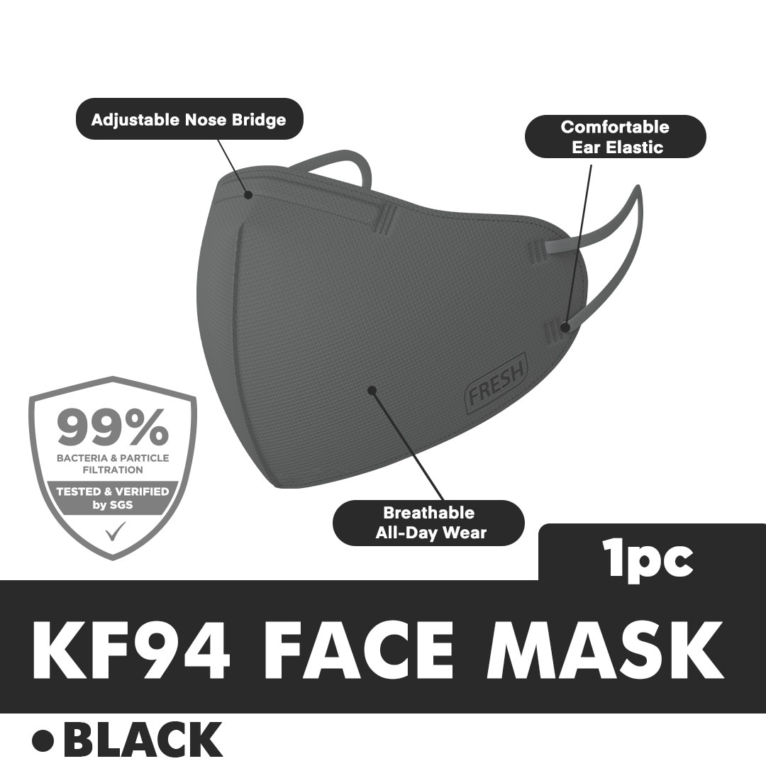 Healthlab+ KF94 Face Mask Black