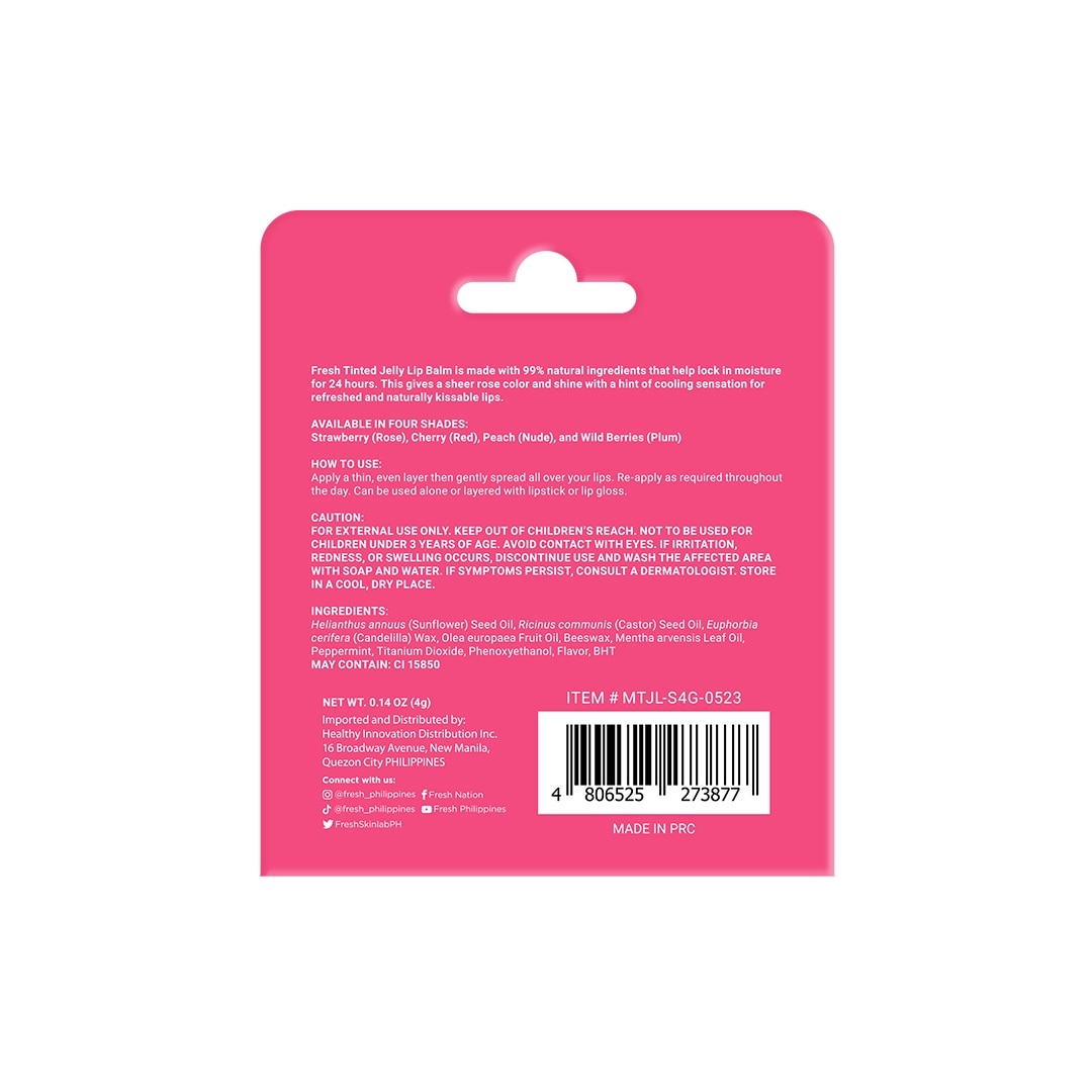 FRESH Beauty Tinted Jelly Lipbalm Strawberry 4g