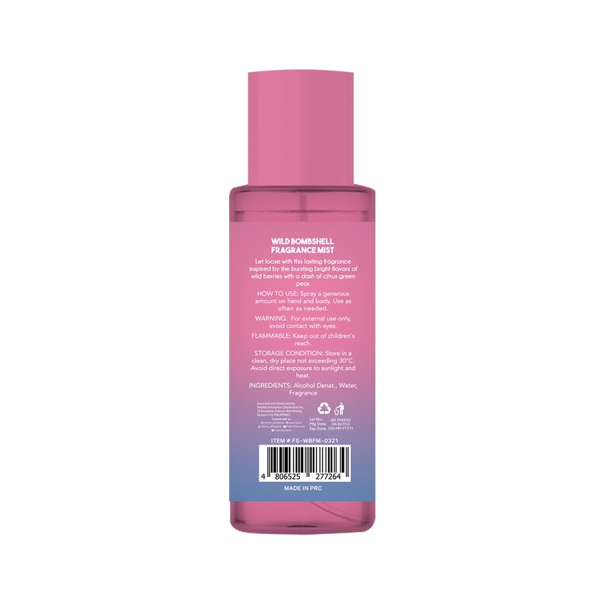 Scentlab Fragrance Mist Wild Bombshell 88mL