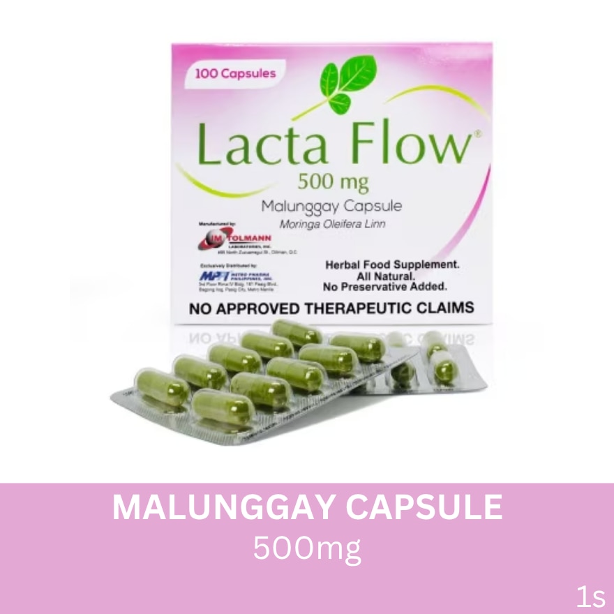 LACTA FLOW Lacta Flow 500mg Capsule Sold Per Piece