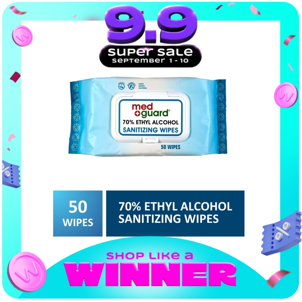 70% Ethyl Alcohol Sanitizing Wipes 50s image