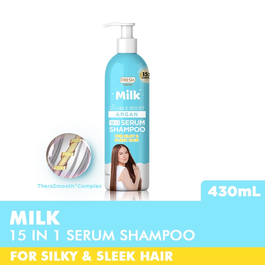 Hairlab Milk Double Boost Argan 15 in 1 Serum Shampoo 250ml