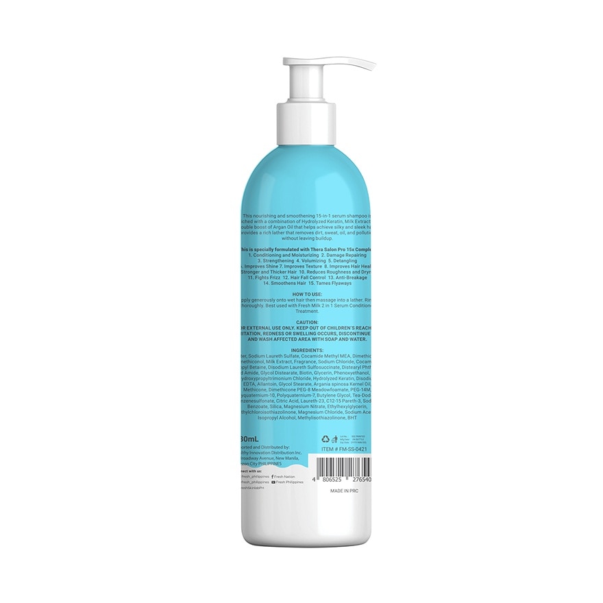 Hairlab Milk Double Boost Argan 15 in 1 Serum Shampoo 250ml