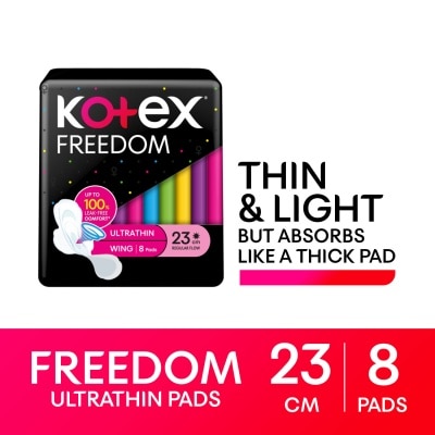 KOTEX Freedom Ultrathin Wing 23cm Day 8s