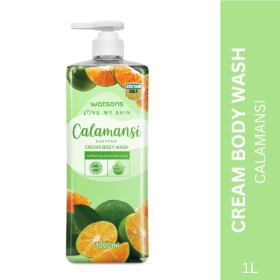 WATSONS Love My Skin Cream Body Wash Calamansi 1L