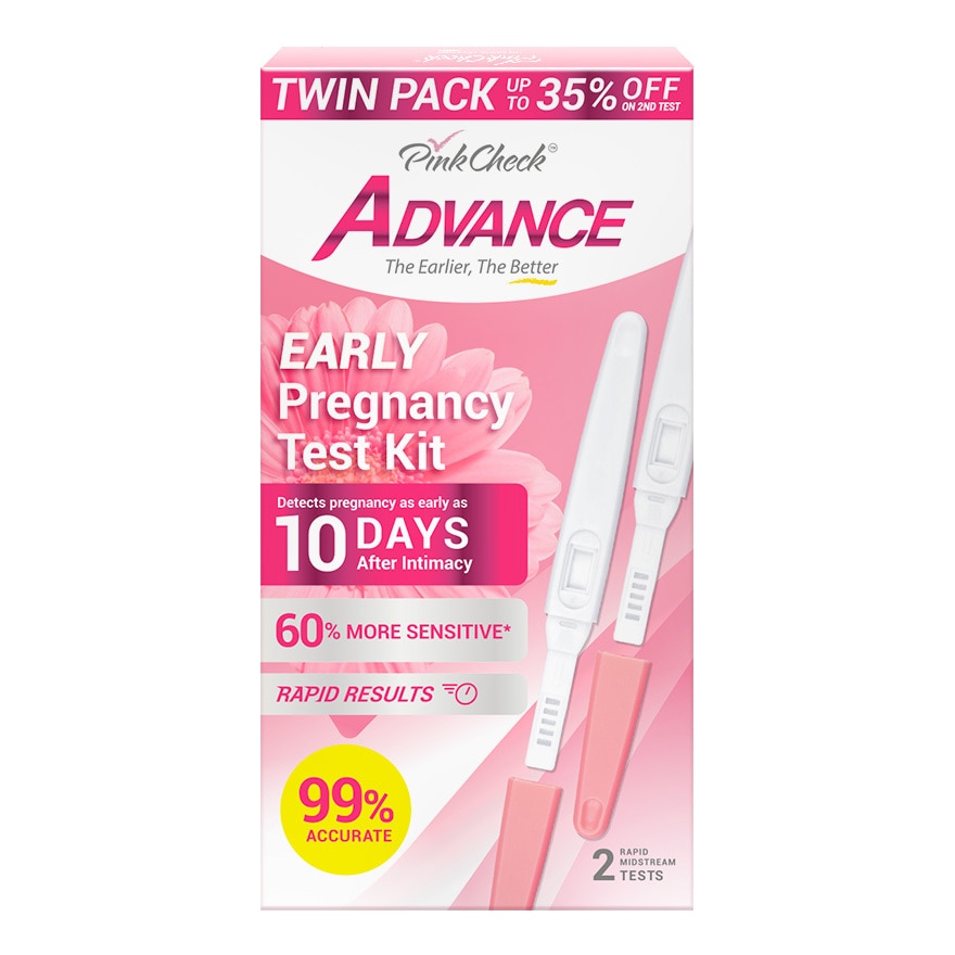 Advance Midstream Early Pregnancy Test Kit 2s