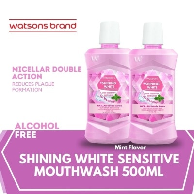 WATSONS Love My Smile Shining White Gum Sensitivity Mint Flavor 500ml