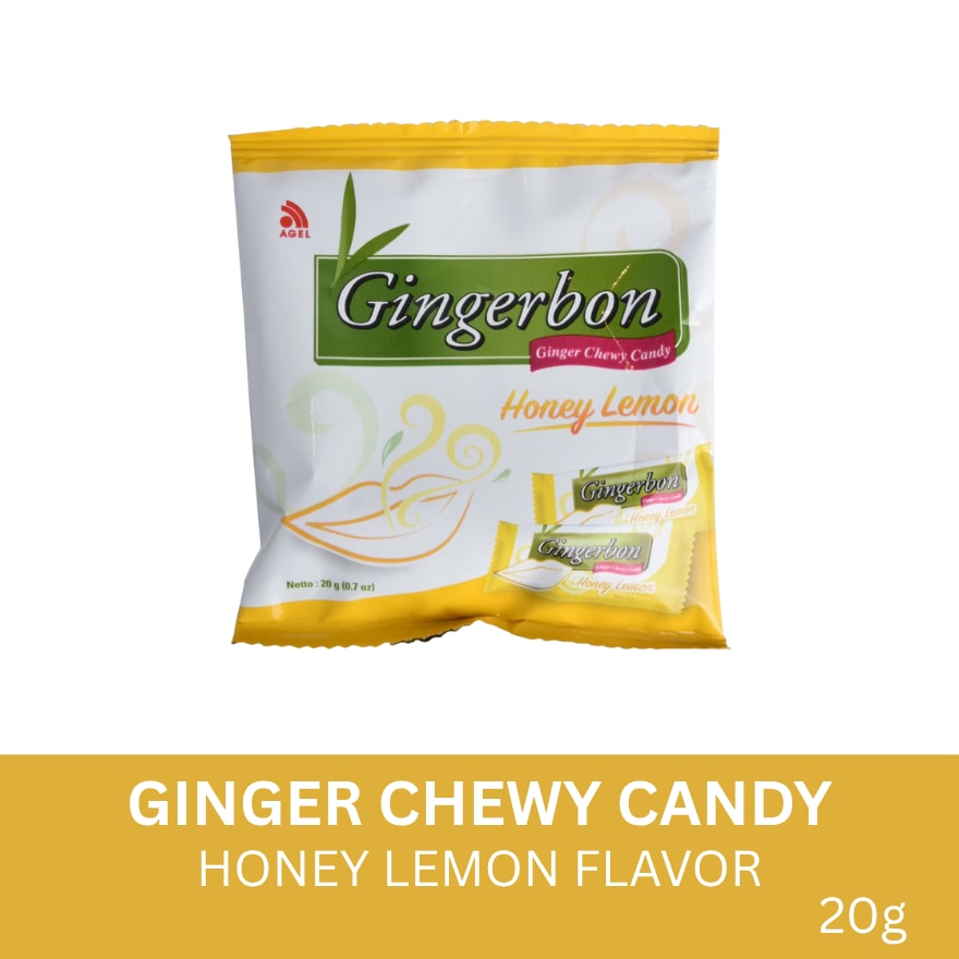 Honey Lemon Flavor Ginger Chewy Candy 20g