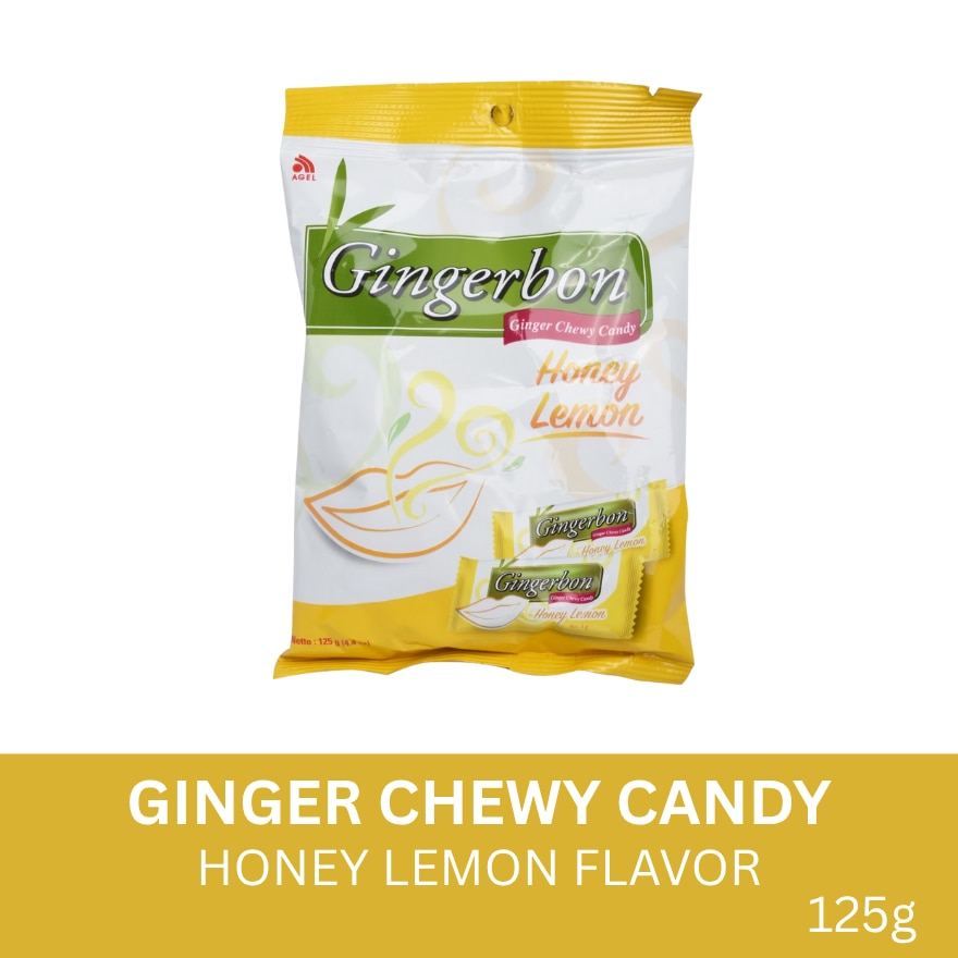 Honey Lemon Flavor Ginger Chewy Candy 125g